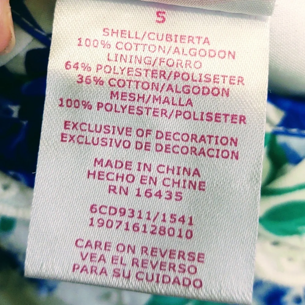 NWT NANNETTE GIRL BLUE/WHITE FLORAL POLY/COTTON PETTICOAT FLUTTER SLEEVE DRESS 5 - Picture 8 of 13